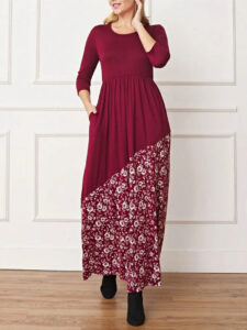 Elegant Floral Maxi Dress