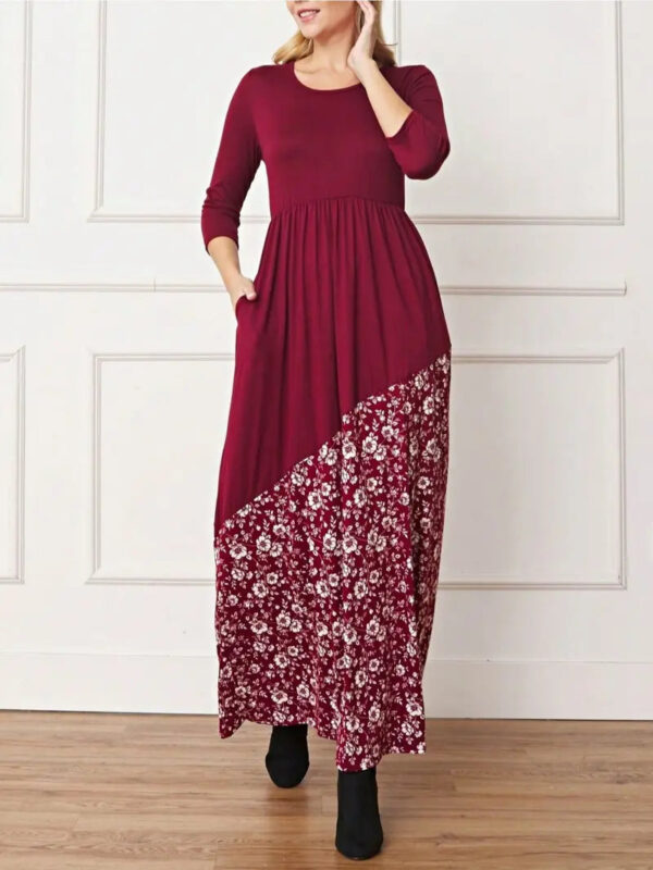 Elegant Floral Maxi Dress