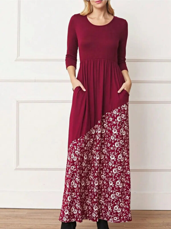 Elegant Floral Maxi Dress - Image 2