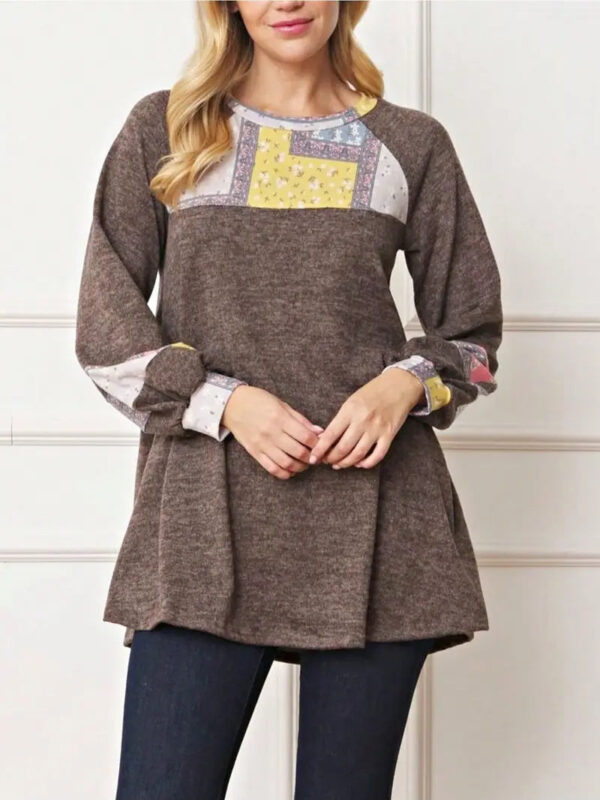 Women's Boho Chiffon Tunic Top
