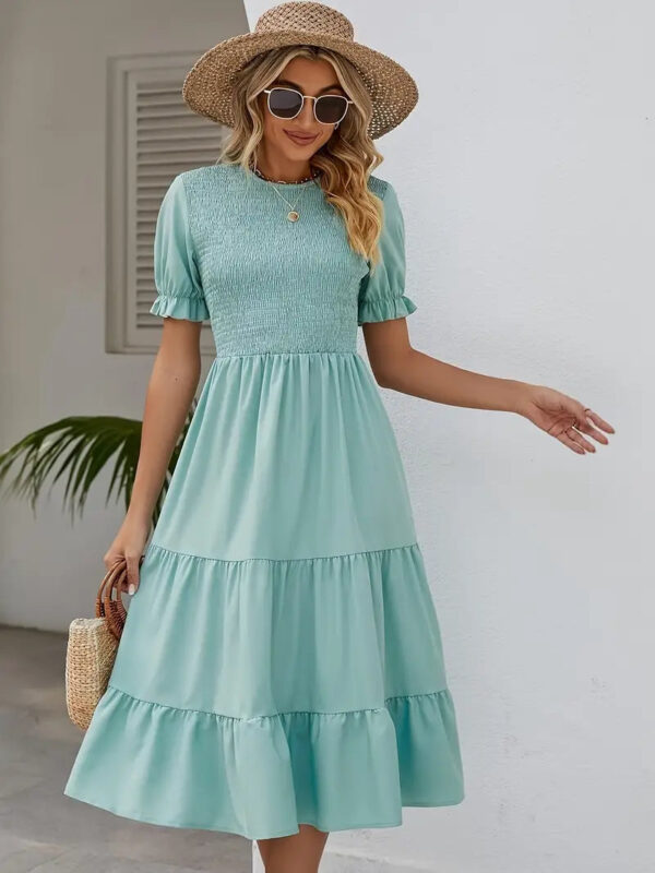 Women’s Casual Tiered Maxi Dress - Image 3