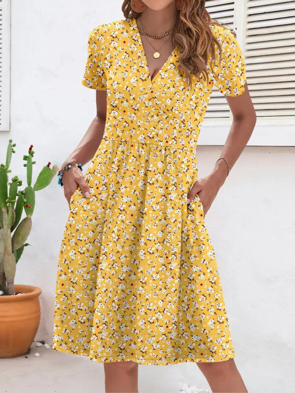 Women’s Short-Sleeve Floral Sundress